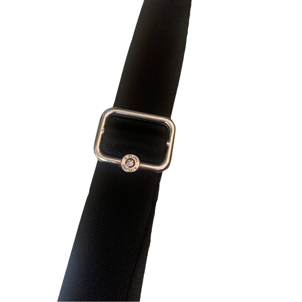 Kipling Navy Blue Crossbody Crescent Bag Nylon Monkey Messenger Travel Casual - Picture 6 of 9